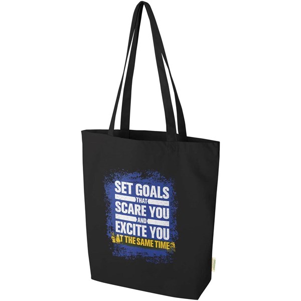 Obrázky: Nákupná taška 270g OCS,široké dno, čierna, Obrázok 6