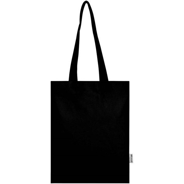 Obrázky: Čierna nákupná taška 180 g, GRS bavlna/RPET, Obrázok 4