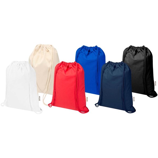 Obrázky: Sťahovací ruksak 180 g/m² z rec. GRS, tm. modrá, Obrázok 7