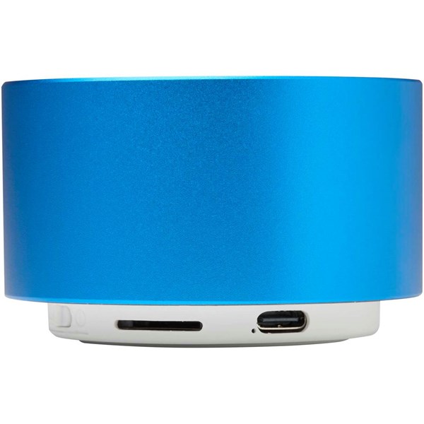 Obrázky: Modrý 3W Bluetooth® reproduktor z rec. hliníku, Obrázok 2