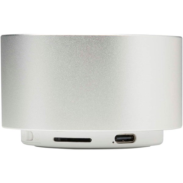 Obrázky: Striebor. 3W Bluetooth® reproduktor z rec. hliníku, Obrázok 2