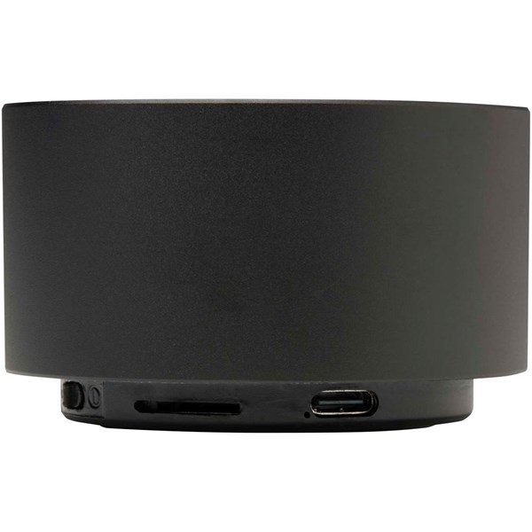 Obrázky: Čierny 3W Bluetooth® reproduktor z rec. hliníku, Obrázok 2