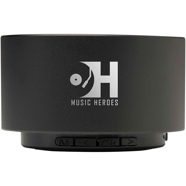 Obrázky: Čierny 3W Bluetooth® reproduktor z rec. hliníku, Obrázok 6