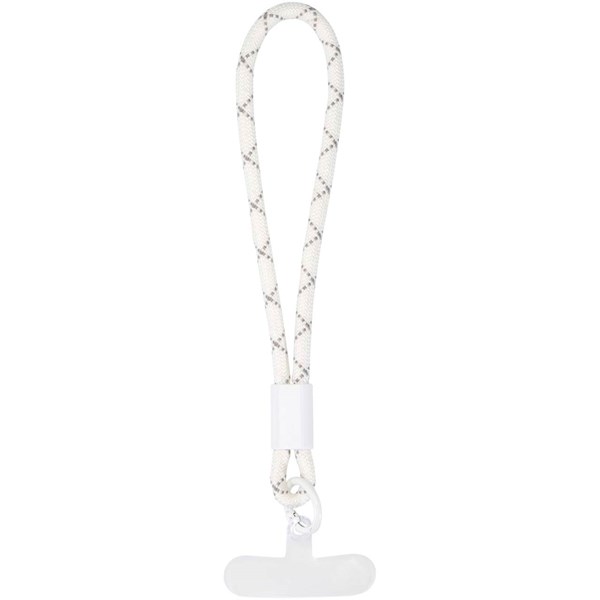 Obrázky: Krátká šnúrka na ruku ako držiak telefónu, biela, Obrázok 3