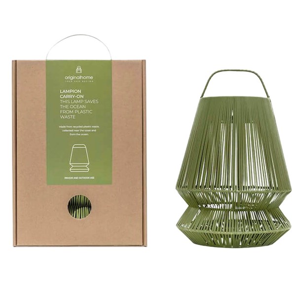 Obrázky: Solárna lampa,tienidlo z rec. mat., zelené