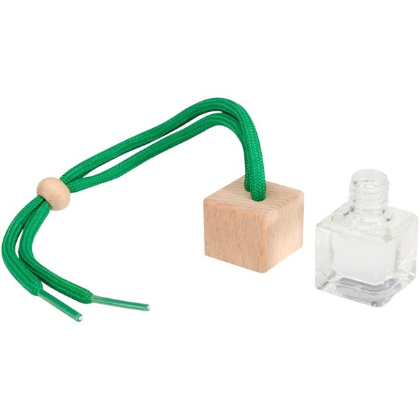 Obrázky: Osviežovač vzduchu do auta 8ml, zelená šnúrka, Obrázok 2