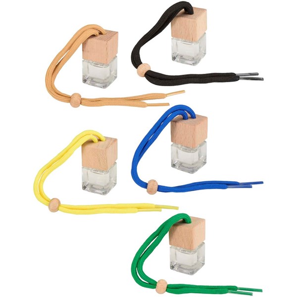 Obrázky: Osviežovač vzduchu do auta 8ml, čierna šnúrka, Obrázok 5