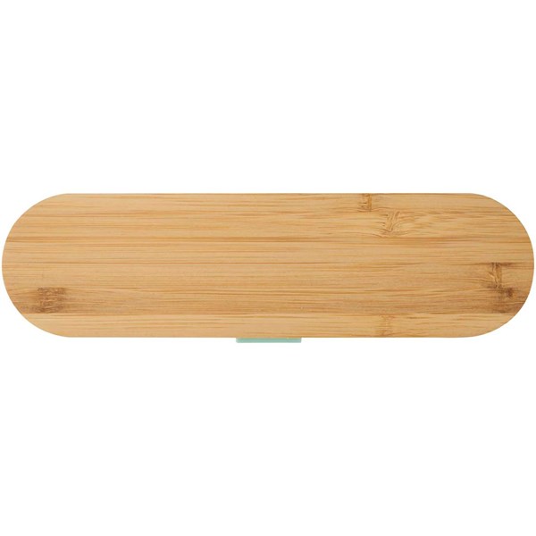 Obrázky: Sada príborov v krabičke, bambus.veko, zelená, Obrázok 5