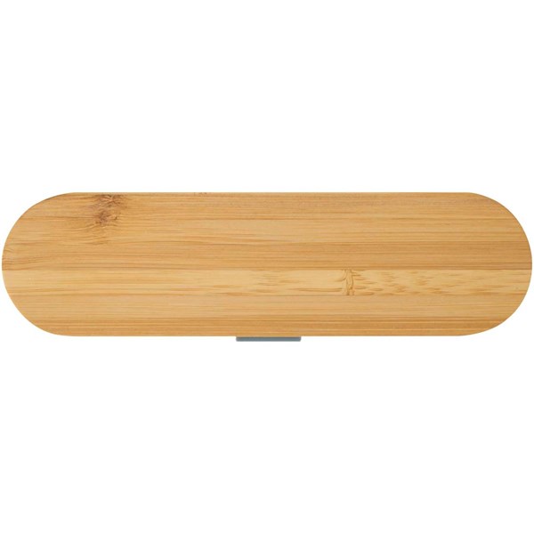 Obrázky: Sada príborov v krabičke, bambus.veko, šedá, Obrázok 5