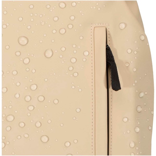 Obrázky: Béžový rolovací ruksak 18L na notebook 15″,PU koža, Obrázok 3