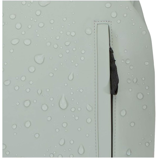 Obrázky: Šedý rolovací ruksak 18L na notebook 15″,PU koža, Obrázok 3