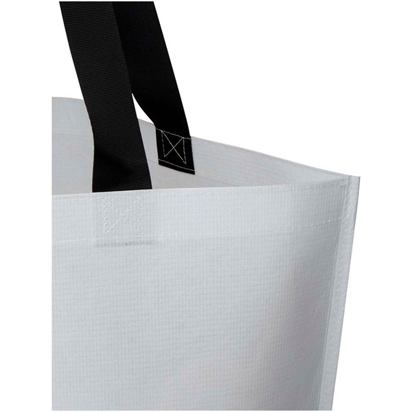 Obrázky: Veľká biela nákupná taška 51x45,5cm,dvoj.laminácia, Obrázok 4