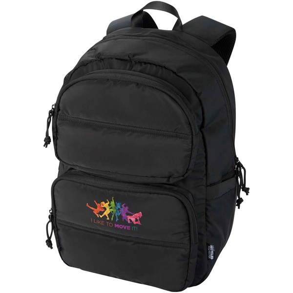 Obrázky: Čierny ruksak na notebook 15,6″ z rec.GRS, 18L, Obrázok 3