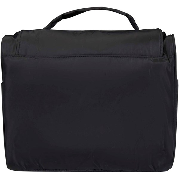 Obrázky: Čierna závesná toaletná taška z rec. GRS, 8L, Obrázok 2