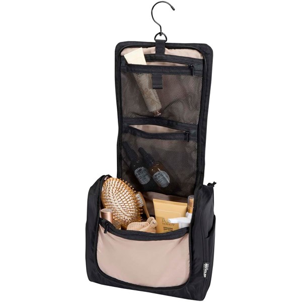 Obrázky: Čierna závesná toaletná taška z rec. GRS, 8L, Obrázok 4