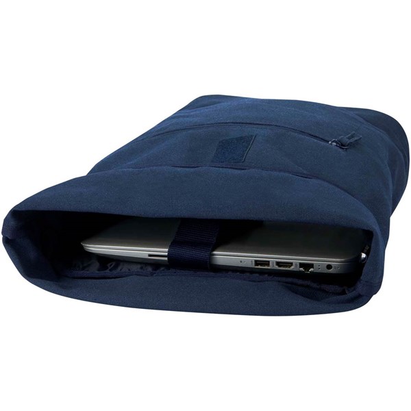 Obrázky: Modrý rolovací ruksak 16L na notebook 14″, Obrázok 6