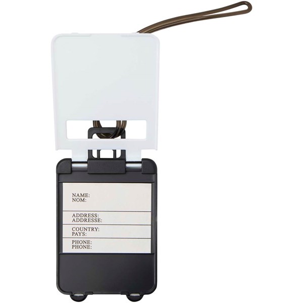 Obrázky: Plastový štítok na batožinu, biely, Obrázok 5