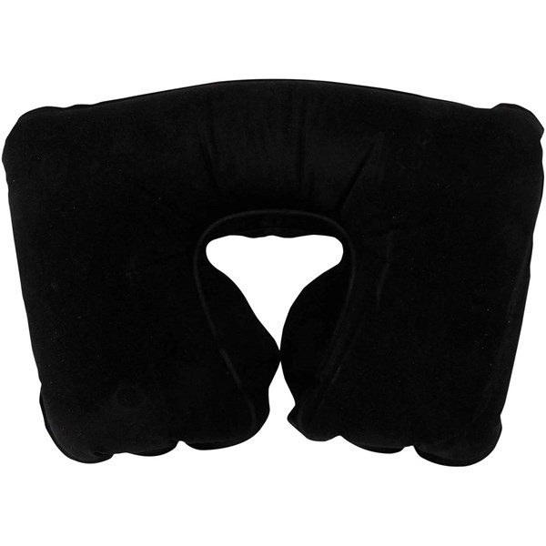 Obrázky: Čierny nafukovací cestovný vankúš, Obrázok 3