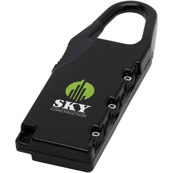 Obrázky: Kovový zámok na batožinu, čierny, Obrázok 5