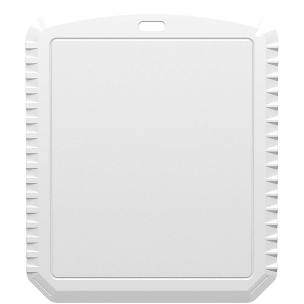 Obrázky: Obdĺžniková škrabka na ľad z rec. plastu, biela, Obrázok 4