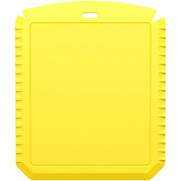 Obrázky: Obdĺžniková škrabka na ľad z rec. plastu, žltá, Obrázok 4