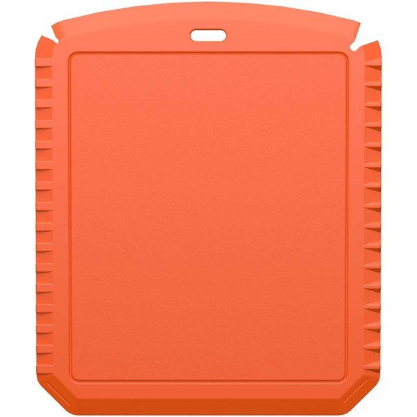 Obrázky: Obdĺžniková škrabka na ľad z rec. plastu, oranžová, Obrázok 4