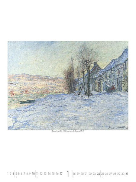 Obrázky: IMPRESSIONISTS, nástenný kalendár 420x560 mm, Obrázok 2