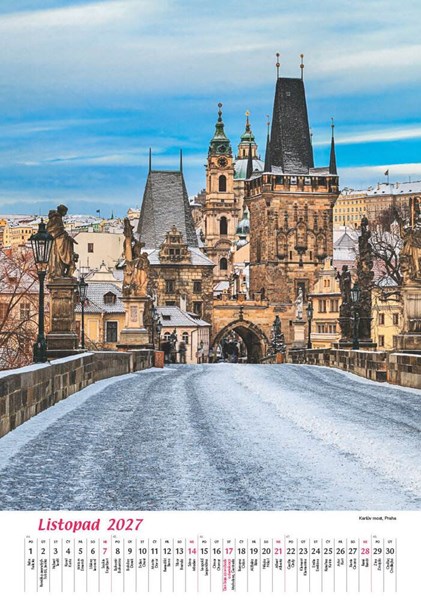 Obrázky: ČECHY A MORAVA, nástenný kalendár, Obrázok 4
