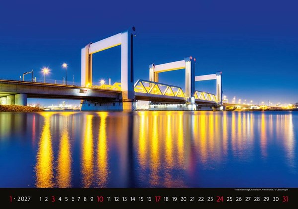 Obrázky: BRIDGES, nástenný kalendár 450x315 mm, Obrázok 2