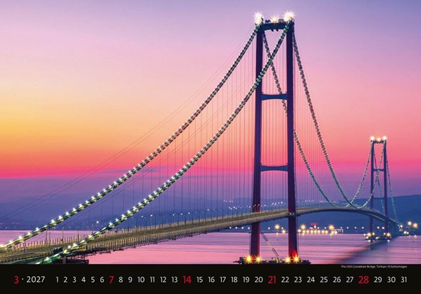 Obrázky: BRIDGES, nástenný kalendár 450x315 mm, Obrázok 4