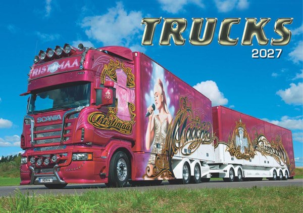Obrázky: TRUCKS, nástenný kalendár 485x340 mm