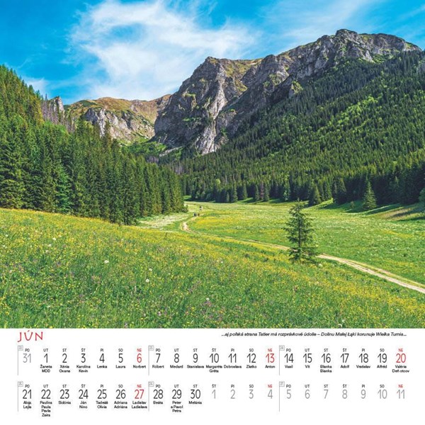 Obrázky: TATRY, nástenný kalendár 330x330 mm, Obrázok 10