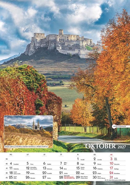 Obrázky: SPOZNÁVAME SLOVENSKO, nástenný kalendár 340X485 mm, Obrázok 3