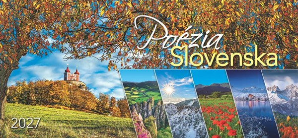Obrázky: POÉZIA SLOVENSKA, stolový  štrnásťdenný kalendár, 297x138 mm, Obrázok 2