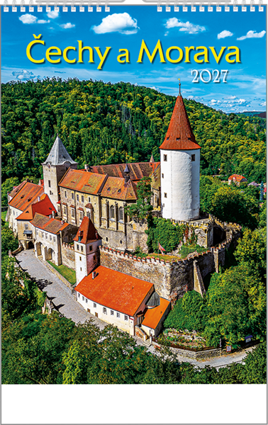 Obrázky: ČECHY A MORAVA, nástenný kalendár