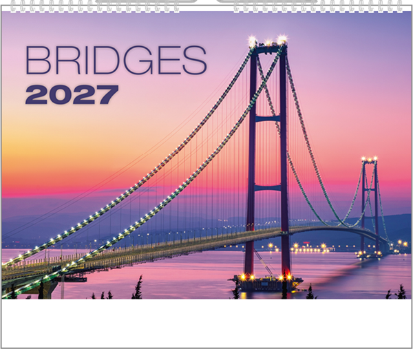 Obrázky: BRIDGES, nástenný kalendár 450x315 mm