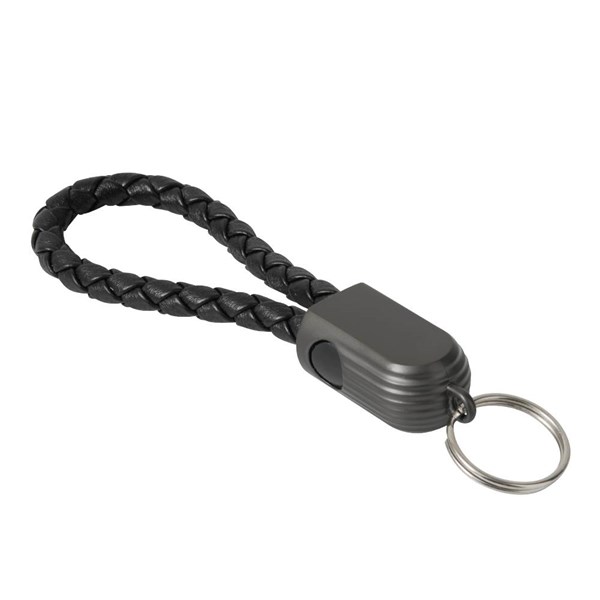 Obrázky: Kovová kľúčenka s rýchlonabíjacím 60W USB-C káblom