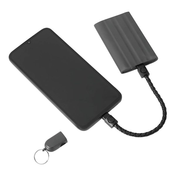 Obrázky: Kovová kľúčenka s rýchlonabíjacím 60W USB-C káblom, Obrázok 8