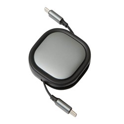 Obrázky: Samonavíjací 60W nabíjací/dátový kábel USB-C