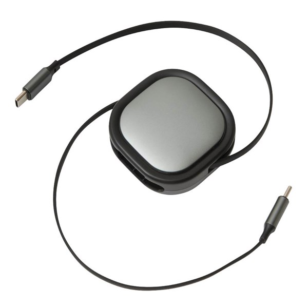 Obrázky: Samonavíjací 60W nabíjací/dátový kábel USB-C, Obrázok 2
