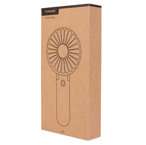 Obrázky: Prenosný skladací ventilátor s USB-C káblom, biely, Obrázok 8