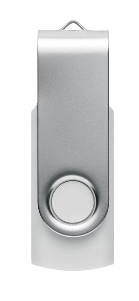 Obrázky: USB flash disk Twister 16 GB z recykl. ABS, biely, Obrázok 7