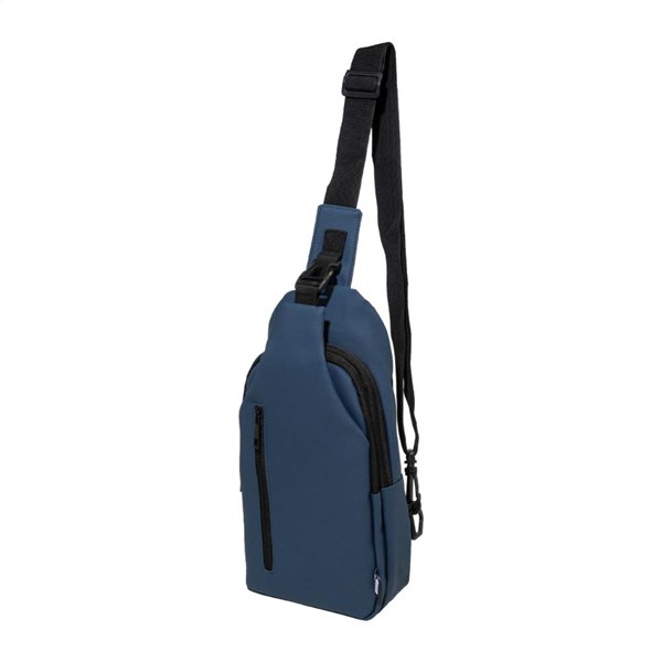 Obrázky: Nepremokavá crossbody RPET taška, modrá, Obrázok 3