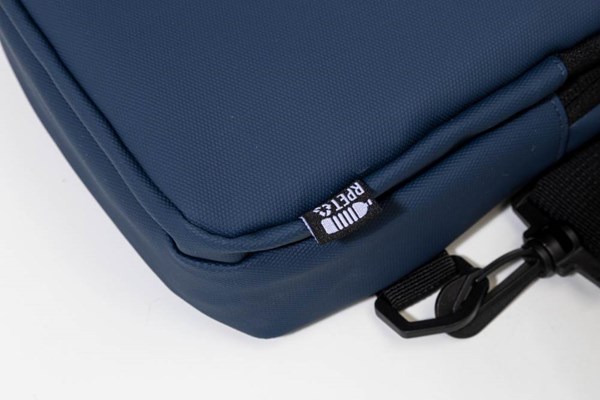 Obrázky: Nepremokavá crossbody RPET taška, modrá, Obrázok 5