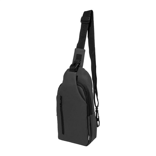 Obrázky: Nepremokavá crossbody RPET taška, šedá, Obrázok 3