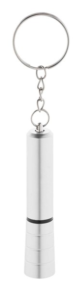 Obrázky: Mini baterka s 1x LED svetlom z rec. ABS,striebor., Obrázok 3