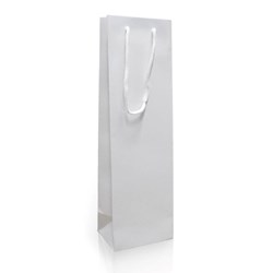 Obrázky: Papier.taška 12x9x40 cm, textil. šnúra,biela lesk