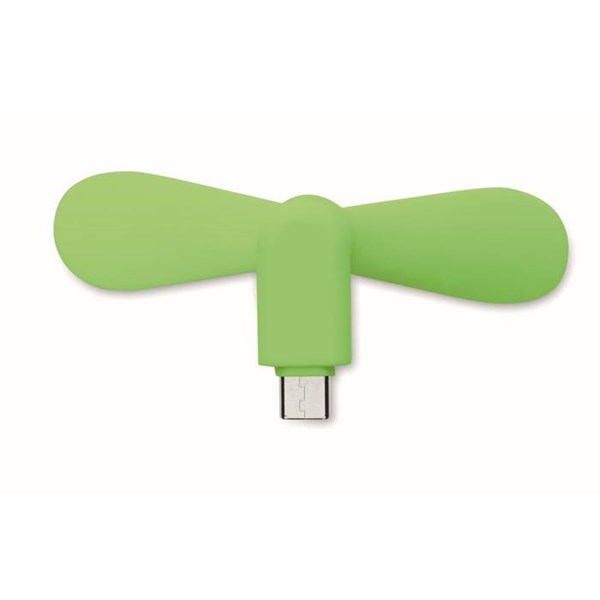 Obrázky: Limetkový prenosný USB-C ventilátor, Obrázok 4