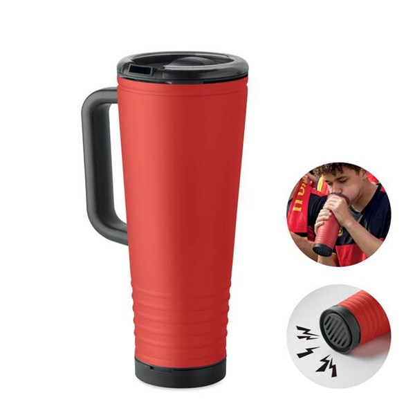 Obrázky: Červený termohrnček Howler Cup 700 ml, Obrázok 2