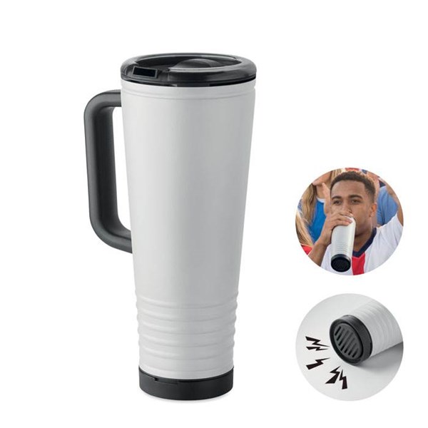 Obrázky: Biely termohrnček Howler Cup 700 ml, Obrázok 2